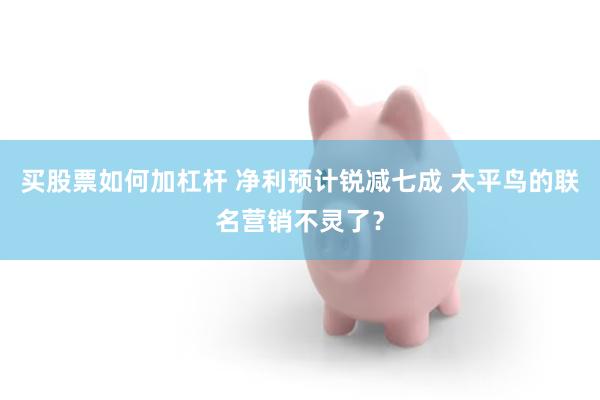 买股票如何加杠杆 净利预计锐减七成 太平鸟的联名营销不灵了？