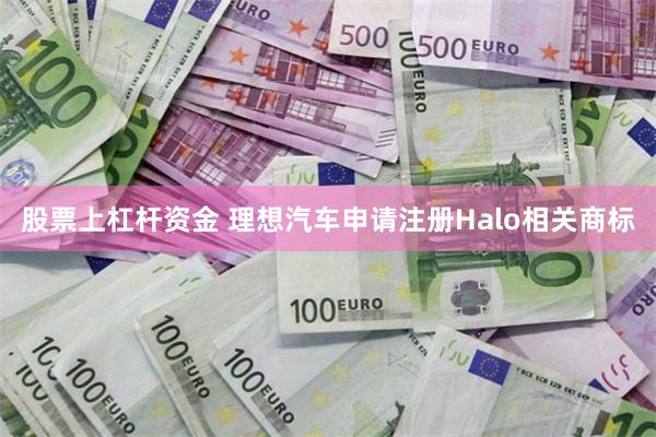 股票上杠杆资金 理想汽车申请注册Halo相关商标