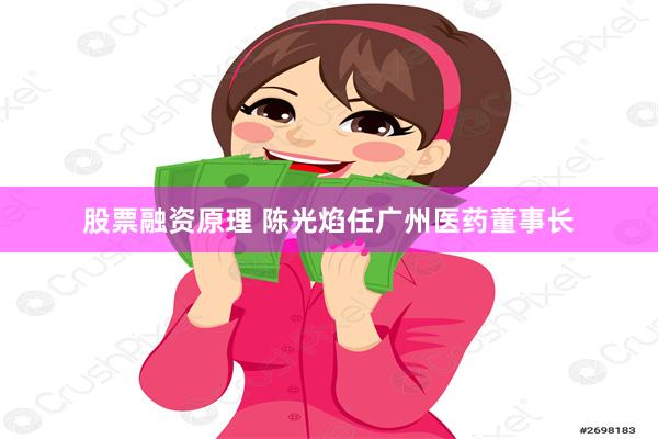 股票融资原理 陈光焰任广州医药董事长